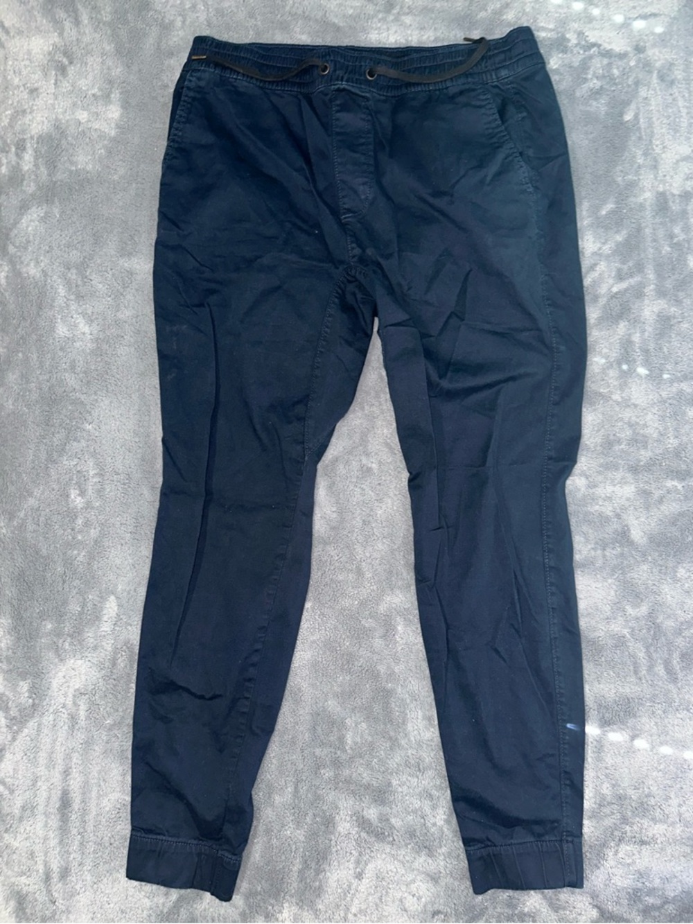 Hollister Men's Navy Drawstring Jogger Pants